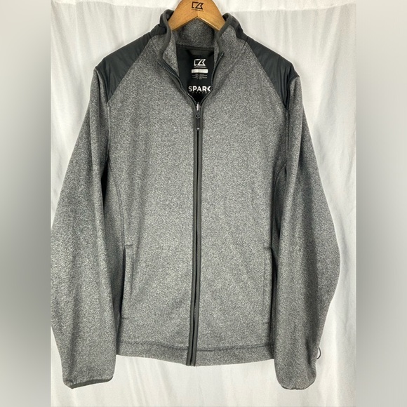 Cutter & Buck Cedar Park Fleece Jacket size Large Charcoal Grey - Picture 4 of 6